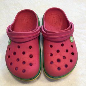 Crocs Kids' Crocband Rainbow Band Clog Size 11